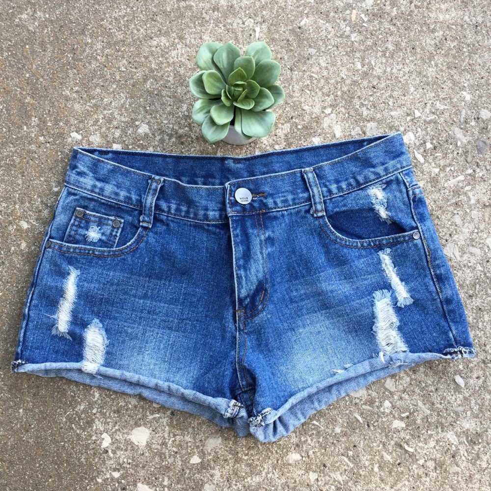 Distressed Jean Shorts!